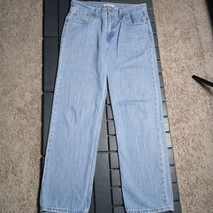 Levis Low Pro Straight Jeans Womens 30 Blue‎ Denim Cotton Stretch 34x30 JB145